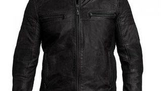 New - Mens Biker Vintage Distressed Cafe Racer Motorcycle Black Leather Jacket<em></em>